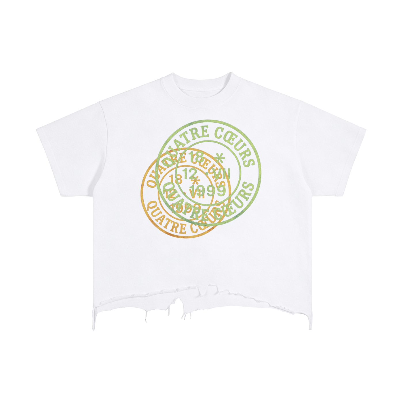 Quatre Cœurs Distressed T-Shirt