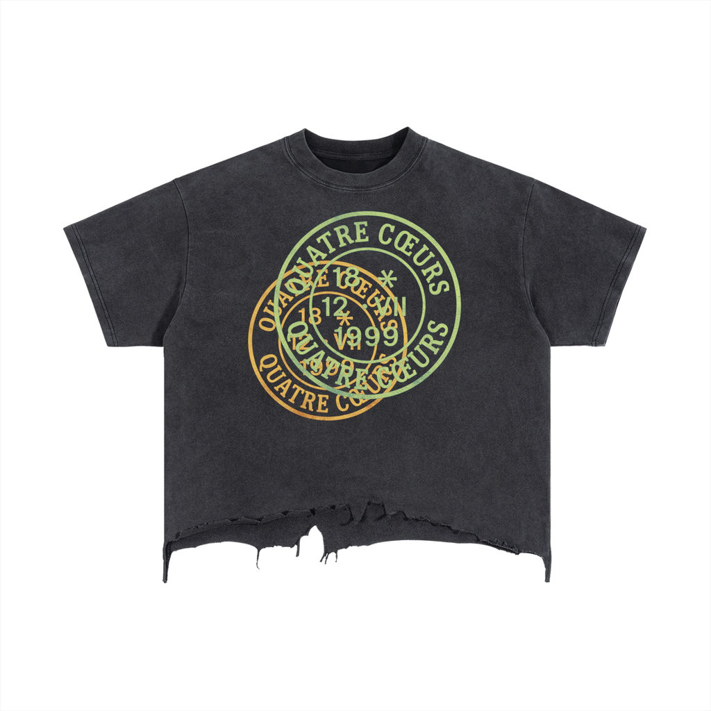 Quatre Cœurs Distressed T-Shirt