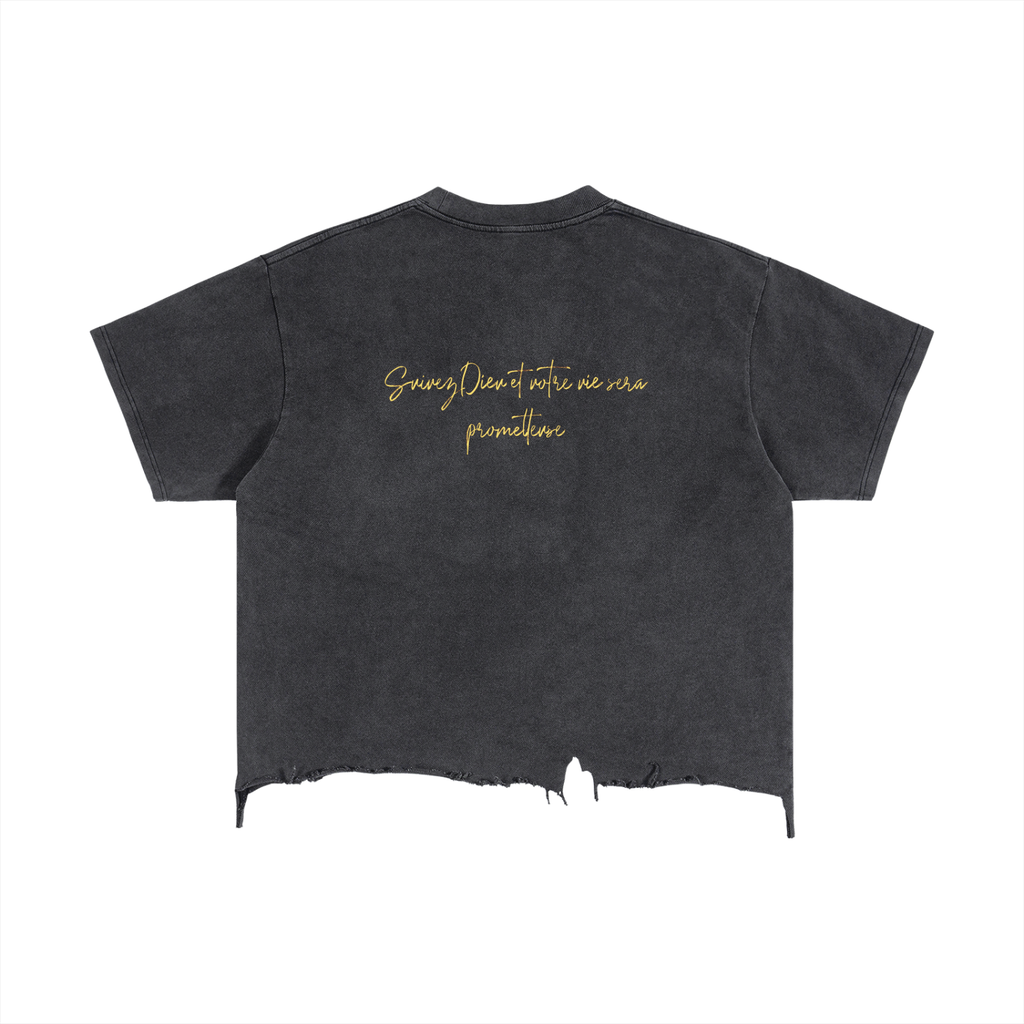 Quatre Cœurs Distressed T-Shirt