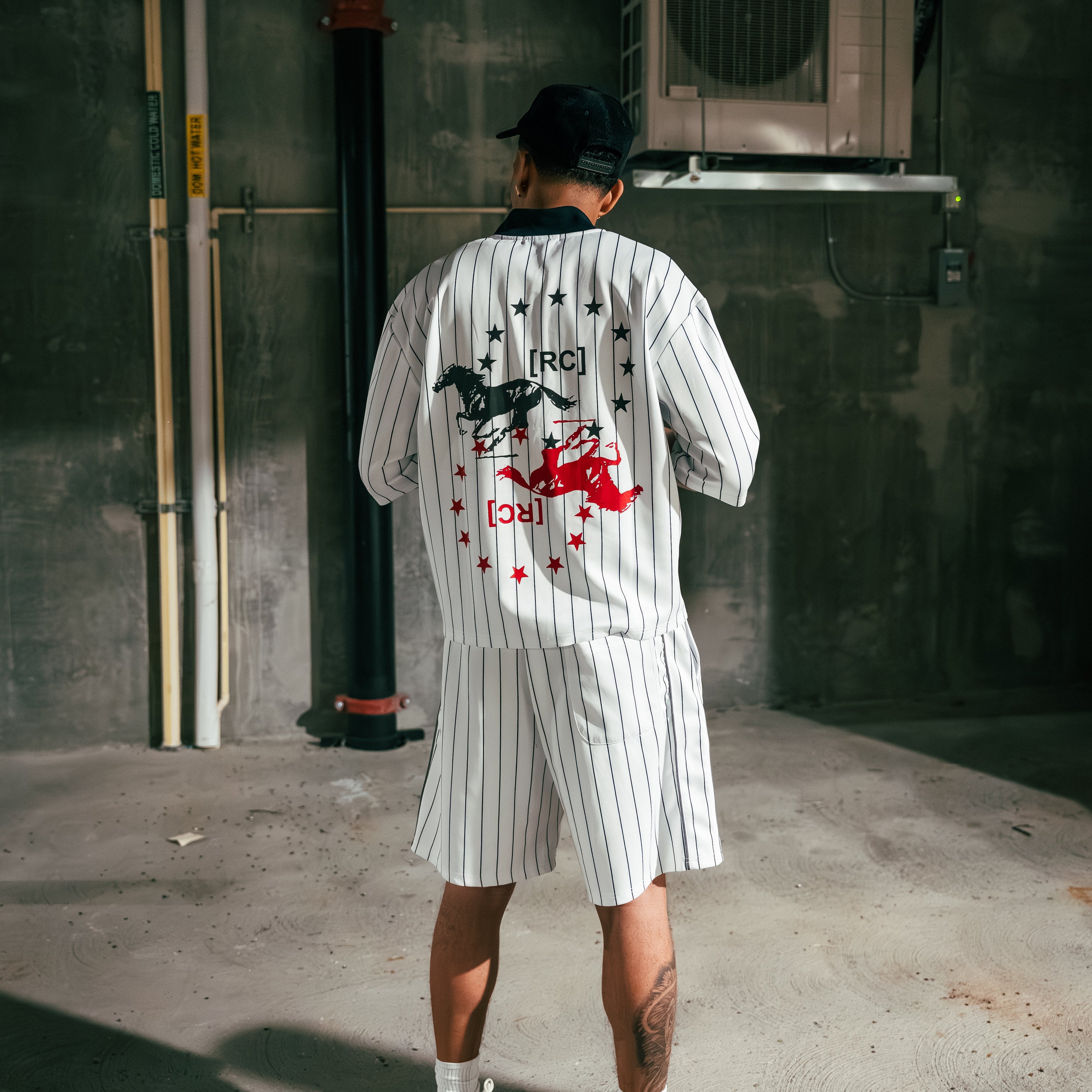 Vanguard Pinstripe Gym Shorts