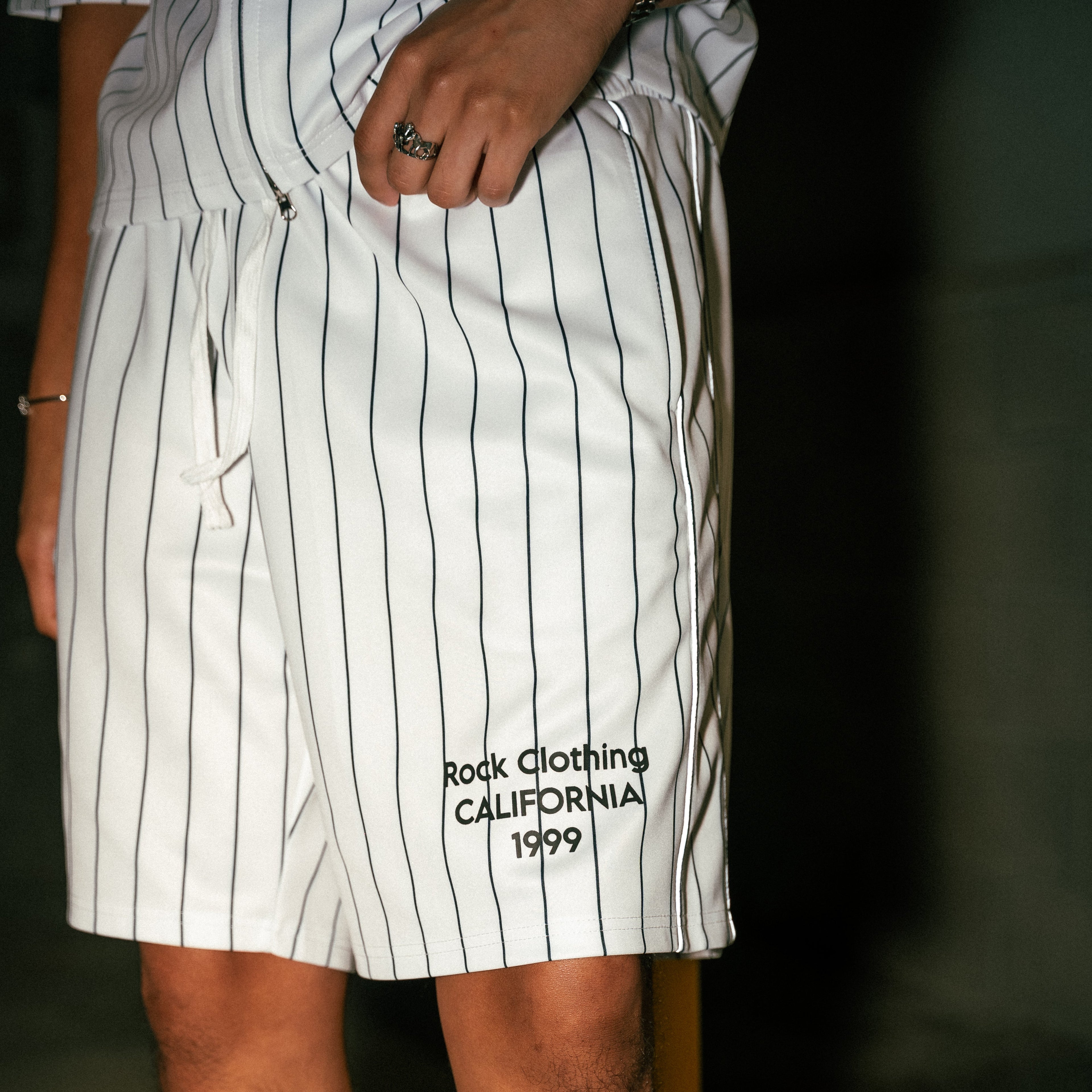 Vanguard Pinstripe Gym Shorts
