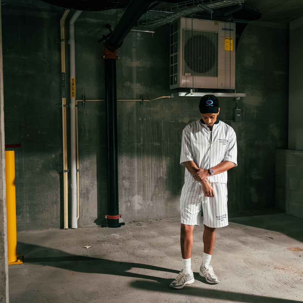 Vanguard Pinstripe Gym Shorts