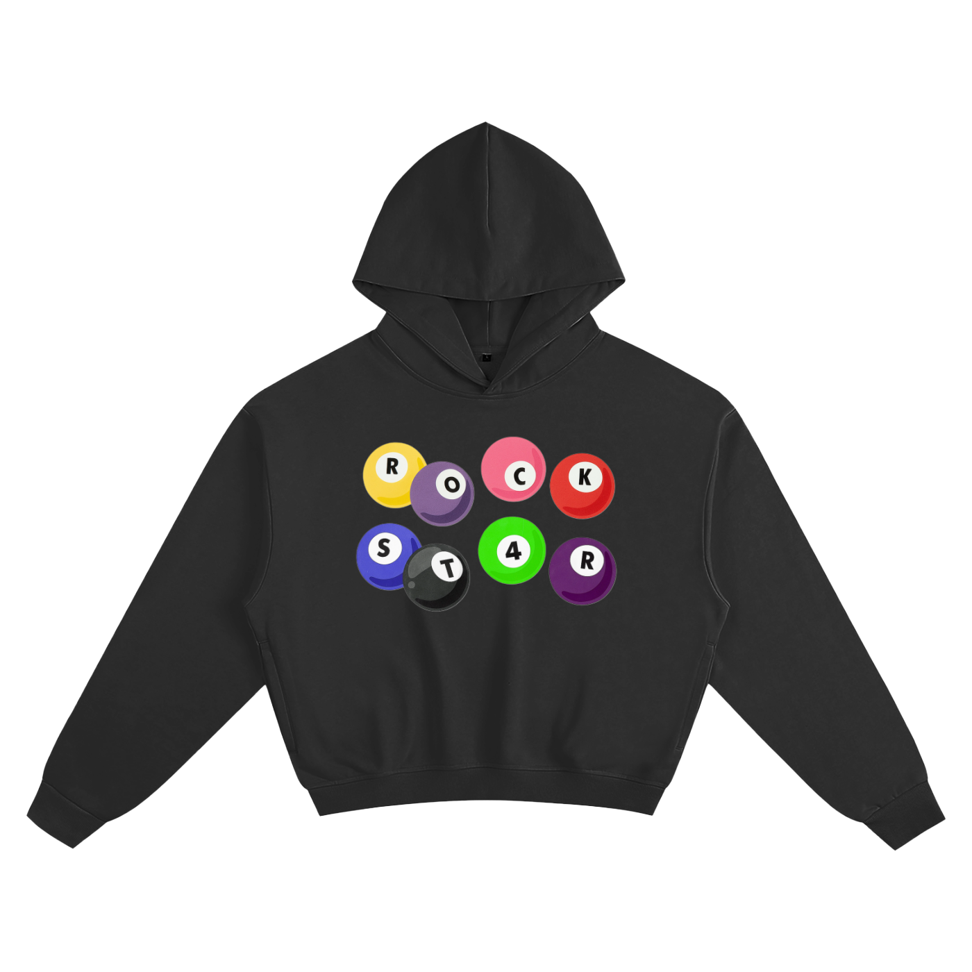 Billiards Cropped Hoodie